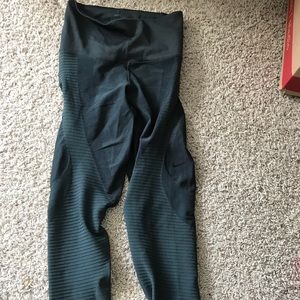 Nike full length ribbed leggings
